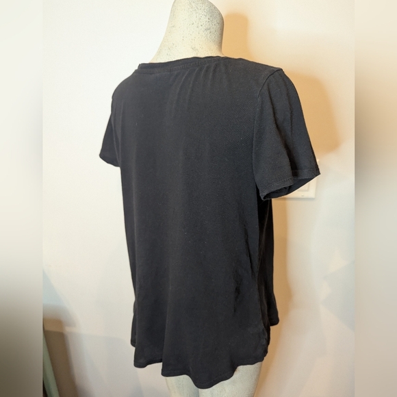 Torrid Signature Jersey Cotton modal V-Neck Tee black 1x - Picture 13 of 15